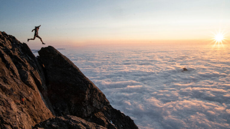 Kilian Jornet in the mountain